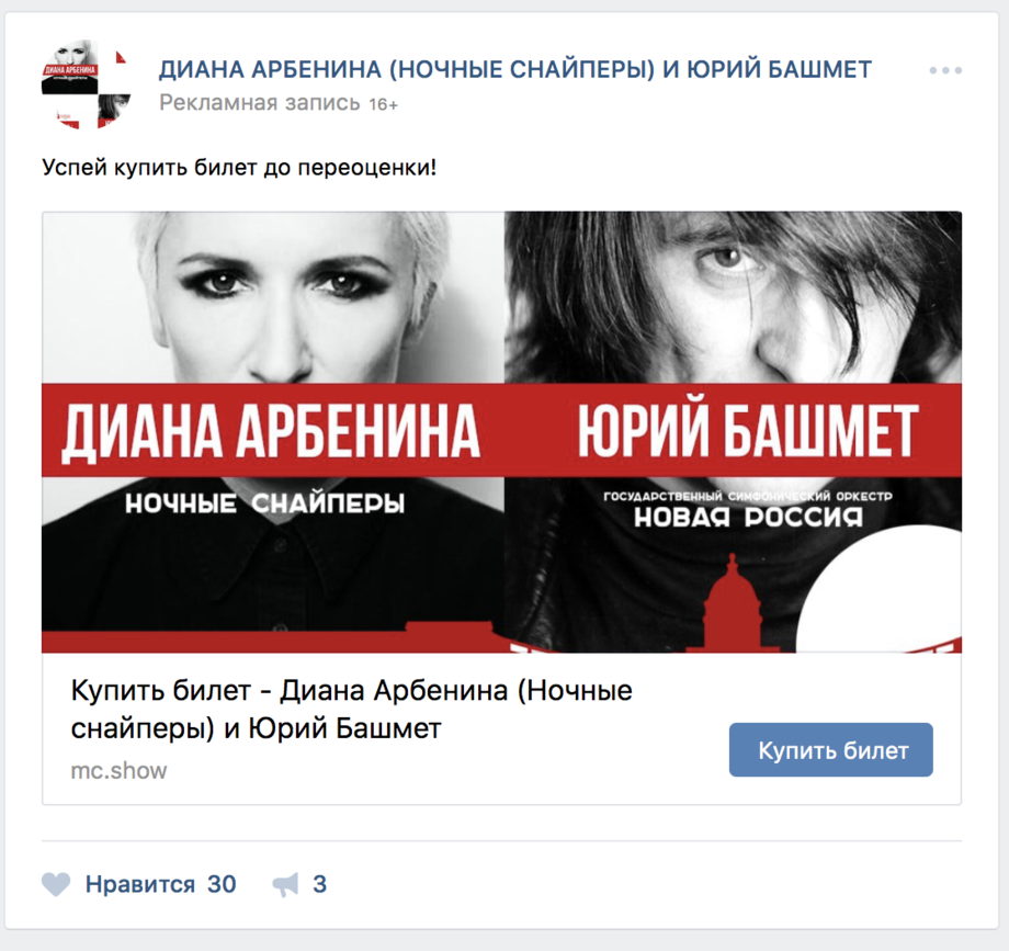Материал кампании: Концерт Дианы Арбениной и Юрия Башмета в Ледовом Дворце.